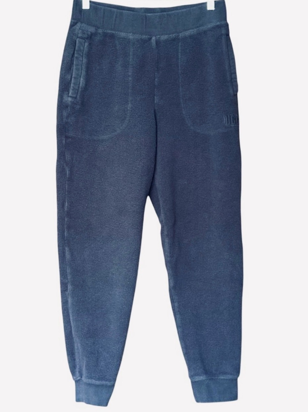 UGG Sofiana Navy Blue French Terry Mixed Jogger Sweatpants Size L